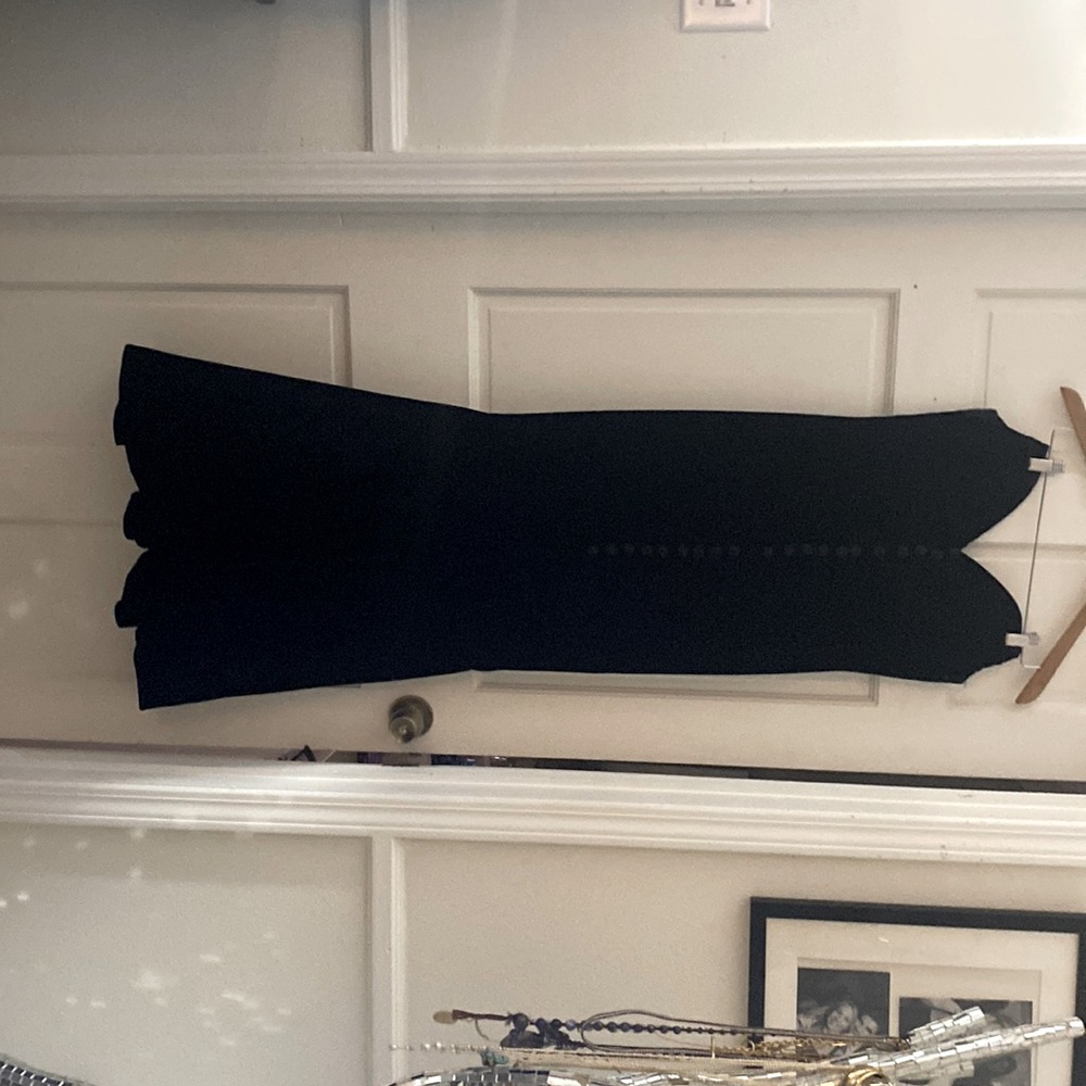 This is a vintage Bob Mackie black velvet evening gown.